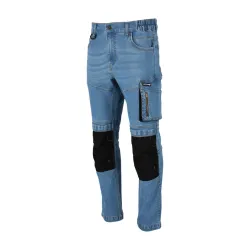 
                  LAHTIPRO SPODNIE JEANSOWE JASNONIEBIESKIE STRETCH ZE WZMOCNIENIAMI ROZMIAR S L4054701